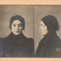 Aleksandra Szczerbińska - fotografia policyjna (1915 r.)